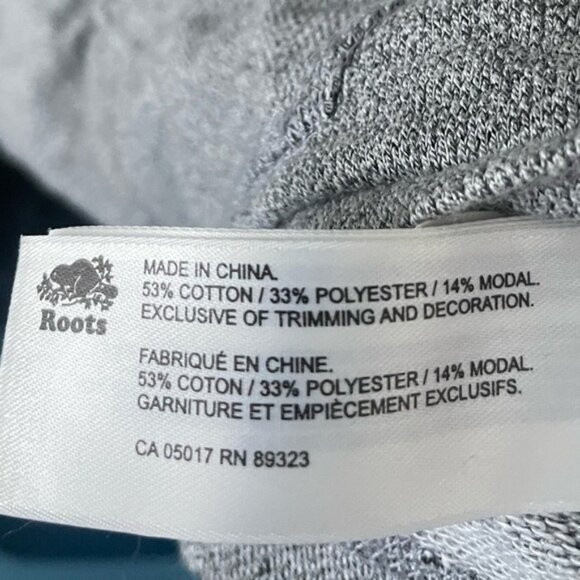 Roots Large Kids Girls 9 10 Yrs Zip Up Sweater Tops Sweatshirt 9 10 Grey Boxy Lg - Picture 7 of 8